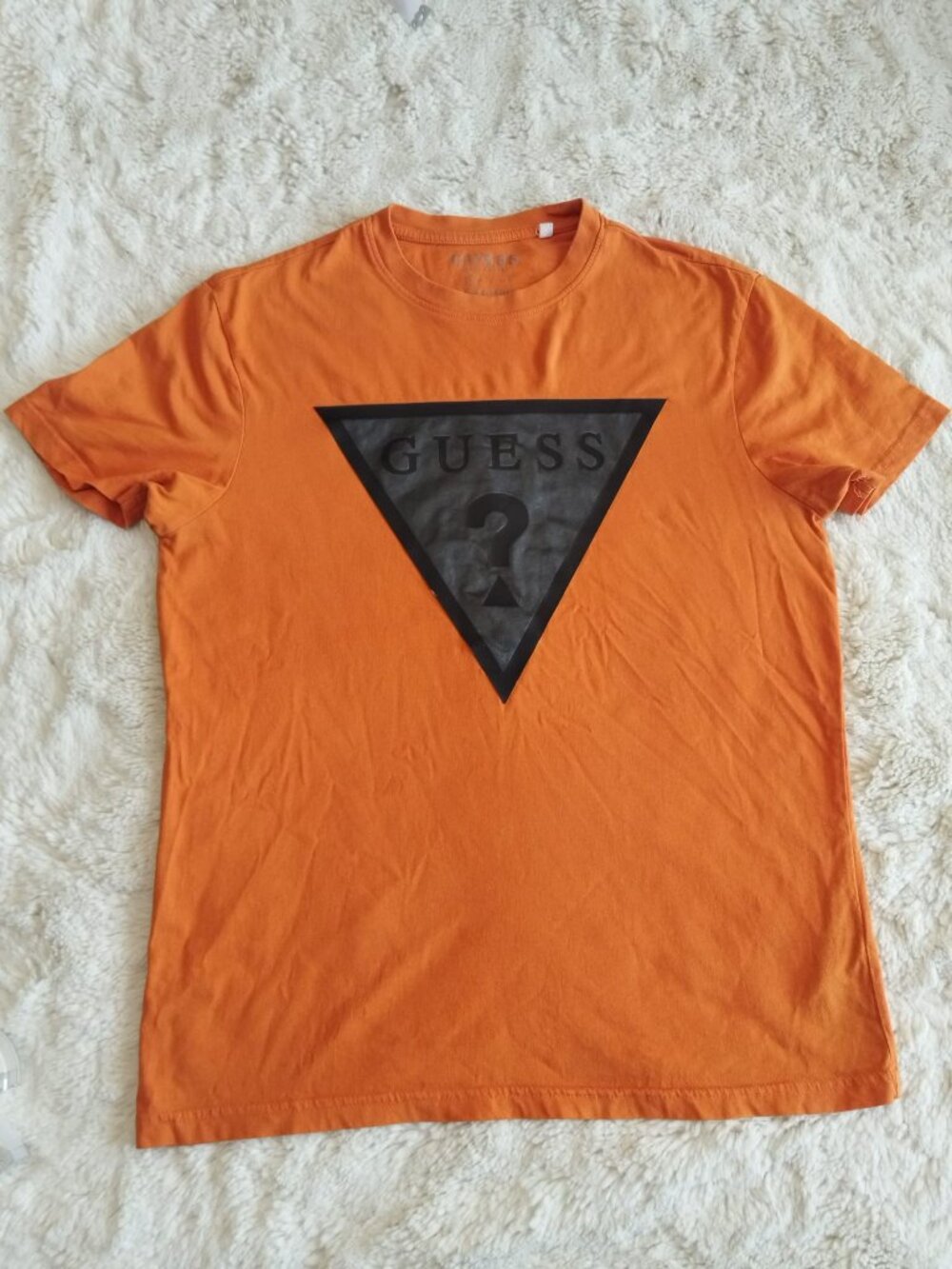 Guess Orange Short-sleeve Shirt - Size S